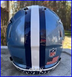 Dallas Cowboys Custom Full Size Authentic Riddell Speed Football Helmet