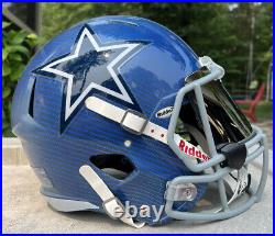 Dallas Cowboys Custom Full Size Authentic Riddell Speed Football Helmet HYDRO