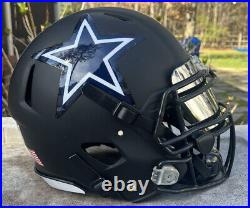 Dallas Cowboys Custom Full Size Authentic Riddell Speed Football Helmet Matte