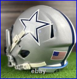Dallas Cowboys Custom Full Size Authentic riddell Football Helmet Medium