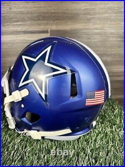 Dallas Cowboys Custom Full Size Riddell Football Helmet Adult Large Blue