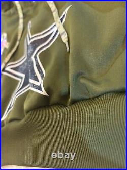 Dallas Cowboys Custom Nike Salute To Service Women's Crop Sleeveless Hoodie L Dallas Cowboys Custom Nike Salute To Service Women's Crop Sleeveless Hoodie L