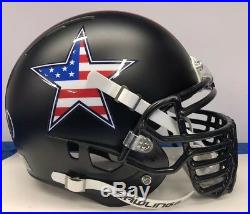 Dallas Cowboys Custom USA Full Size Rawlings Momentum Football Helmet Big Grill
