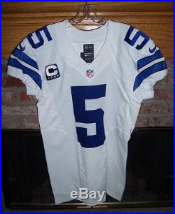 Dallas Cowboys Dan Bailey Game Worn / Game Used Jersey With Cowboys Letter