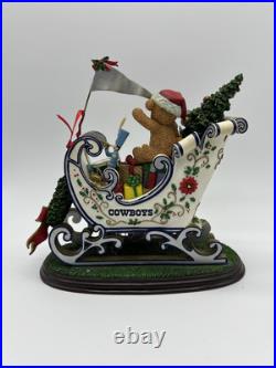 Dallas Cowboys Danbury Mint 2001 Christmas Sleigh Official NFL