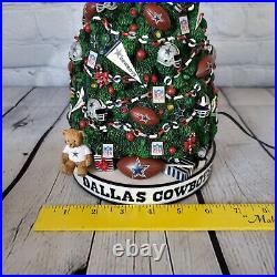 Dallas Cowboys Danbury Mint NFL Lighted Christmas Tree 12 Inch