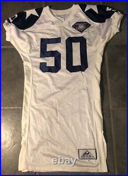 Dallas Cowboys Darrick Brownlow Game IssuedThrowback Apex75th Anniversary Jersey