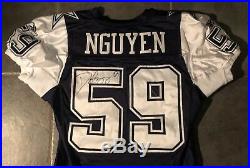 Dallas Cowboys Dat Nguyen Reebok game Issued 2002 Jersey Sz 48 L+6 Autographed