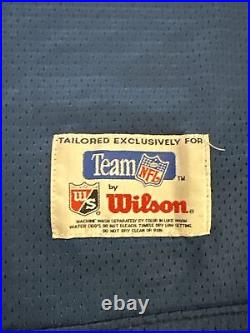 Dallas Cowboys Deion Sanders Jersey Large Mens Wilson Vintage Blue