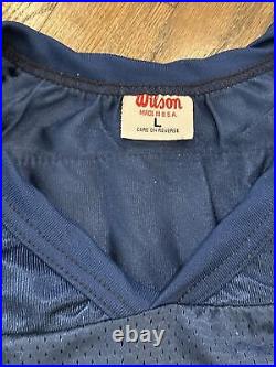 Dallas Cowboys Deion Sanders Jersey Large Mens Wilson Vintage Blue