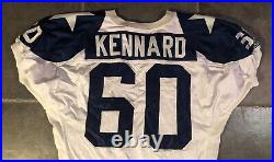 Dallas Cowboys Derek Kennard Game Worn Throwback Apex 75th Anniversary Jersey