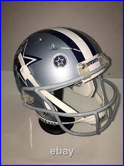 Dallas Cowboys Dez Bryant Custom Painted Metalic Silver Full Size Helmet