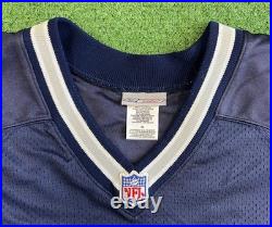 Dallas Cowboys Football Jersey Darren Woodson Reebok Size 54 Blue Authentic NFL