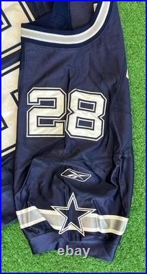 Dallas Cowboys Football Jersey Darren Woodson Reebok Size 54 Blue Authentic NFL