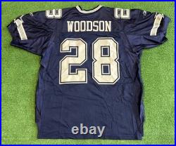 Dallas Cowboys Football Jersey Darren Woodson Reebok Size 54 Blue Authentic NFL