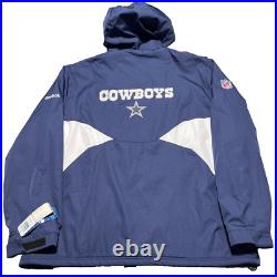 Dallas Cowboys Football Reebok On Field Jacket Mens XL Blue Hooded New With Tags Dallas Cowboys Football Reebok On Field Jacket Mens XL Blue Hooded New With Tags