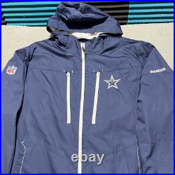 Dallas Cowboys Football Reebok On Field Jacket Mens XL Blue Hooded New With Tags Dallas Cowboys Football Reebok On Field Jacket Mens XL Blue Hooded New With Tags
