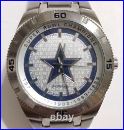 Dallas Cowboys Fossil Watch 5 Time Super Bowl Champions Limited RARE 551/1000