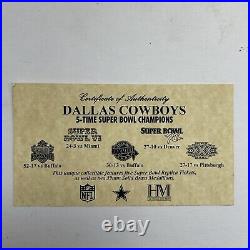 Dallas Cowboys Framed Super Bowl Replica Tickets & Coins
