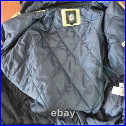 Dallas Cowboys G III Blue Gray Super Bowl Champions Patch Hoodie Jacket XL NFL