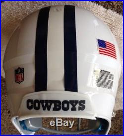 Dallas Cowboys Game Issued Throwback Schutt Helmet, Not Worn Or Game Used