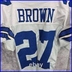 Dallas Cowboys Game Jersey #27 Brown Player Issued Sz 46 Reebok NFL LockerRoom