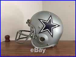 Dallas Cowboys Game USED WORN Football Helmet BIKE Pro AiR, Green Dot Facemask