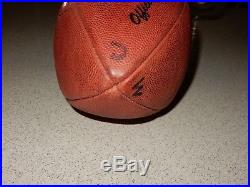 Dallas Cowboys Game Used Football 2002 Emmitt Smith Rush Record Seahawks Matched