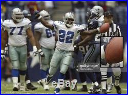 Dallas Cowboys Game Used Football 2002 Emmitt Smith Rushing Record Game Cowboys