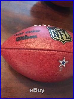 Dallas Cowboys Game Used Football November 26, 2015 Versus Carolina Panthers