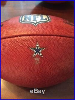 Dallas Cowboys Game Used Football November 26, 2015 Versus Carolina Panthers