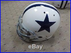 Dallas Cowboys Game Used Game Worn Throwback Helmet worn on Thanksgiving 3b