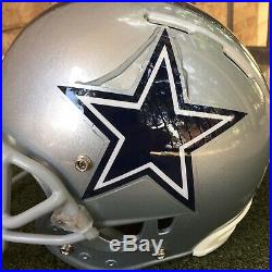 Dallas Cowboys Game Used Worn Football Helmet 2012 NFL
