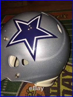 Dallas Cowboys Game Used Worn Helmet Riddell Revo 2008 No Stripes