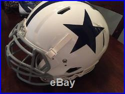 Dallas Cowboys Game Used Worn Helmet Throwback Smith Free Martin Frederick