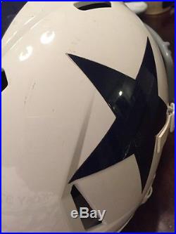 Dallas Cowboys Game Used Worn Helmet Throwback Smith Free Martin Frederick