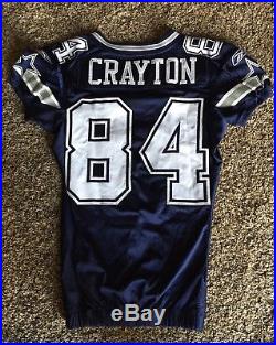 Dallas Cowboys Game Used Worn Patrick Crayton Jersey