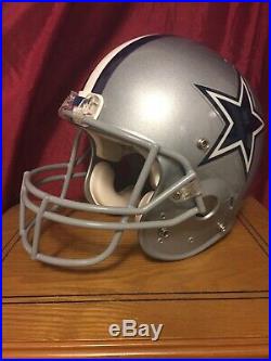 Dallas Cowboys Game Used Worn Schutt Air Helmet Custom Tony Romo