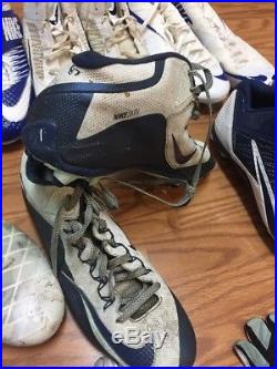 Dallas Cowboys Game Worn Used Cleats Gloves Lot Free Moore Swaim Escobar Wilcox