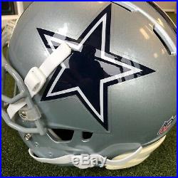 Dallas Cowboys Game Worn Used Football Helmet 2012 Rawlings NRG