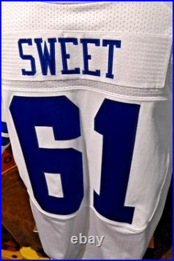 Dallas Cowboys Game Worn/Used Team Issue Elite Jersey William Sweet # 61 Size 52
