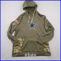 Dallas Cowboys Hoodie Mens XXL Green Camo Salute To Service Team Issue Dan Quinn