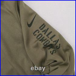Dallas Cowboys Hoodie Mens XXL Green Camo Salute To Service Team Issue Dan Quinn