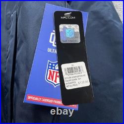 Dallas Cowboys Hoodie Satin Varsity Jacket Mens XL Navy Blue Ultra Game NFL Team