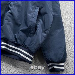 Dallas Cowboys Hoodie Satin Varsity Jacket Mens XL Navy Blue Ultra Game NFL Team
