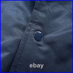 Dallas Cowboys Hoodie Satin Varsity Jacket Mens XL Navy Blue Ultra Game NFL Team