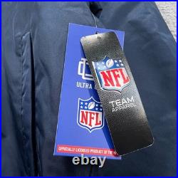 Dallas Cowboys Hoodie Satin Varsity Jacket Mens XL Navy Blue Ultra Game NFL Team