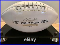 Dallas Cowboys INAUGURAL SEASON/GAME/EVENT Collectible Football w DISPLAY CASE