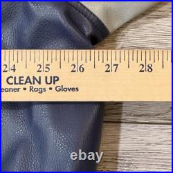 Dallas Cowboys Jacket 5-Time Superbowl Champions Faux Leather NFL Size Large