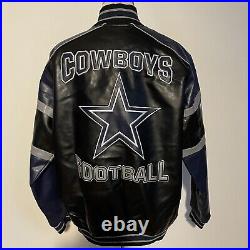 Dallas Cowboys Jacket Men Large Faux Leather Brand New